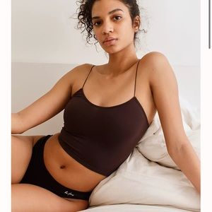 Free people seamless brown tank